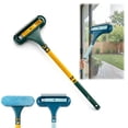 thumbnail image 1 of Window Cleaning Brush 2 in 1 Mesh Screen Cleaner with Squeegee Removes Dust Dirt and Stains Fast Wet Dry Cleaning for Glass Patio Door and Car Interiors Use, 1 of 8