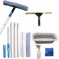 thumbnail image 1 of Window Cleaning Kit with Storage Bucket,Window Washing Kit with 4.13Ft Extension Pole,Scrubber,Spray Bottle,Duster Cloth,Squeegee with Rotating Head,Professional Window Cleaning Squeegee Kit, 1 of 7