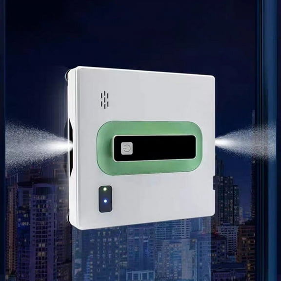 Window Cleaning Robot Dual Water Sprayer, Anti-Falling High Suction Smart Window Cleaner Vacuum for Interior/Exterior Highrise Windows Tuya APP / Remote Control Voice Assistant