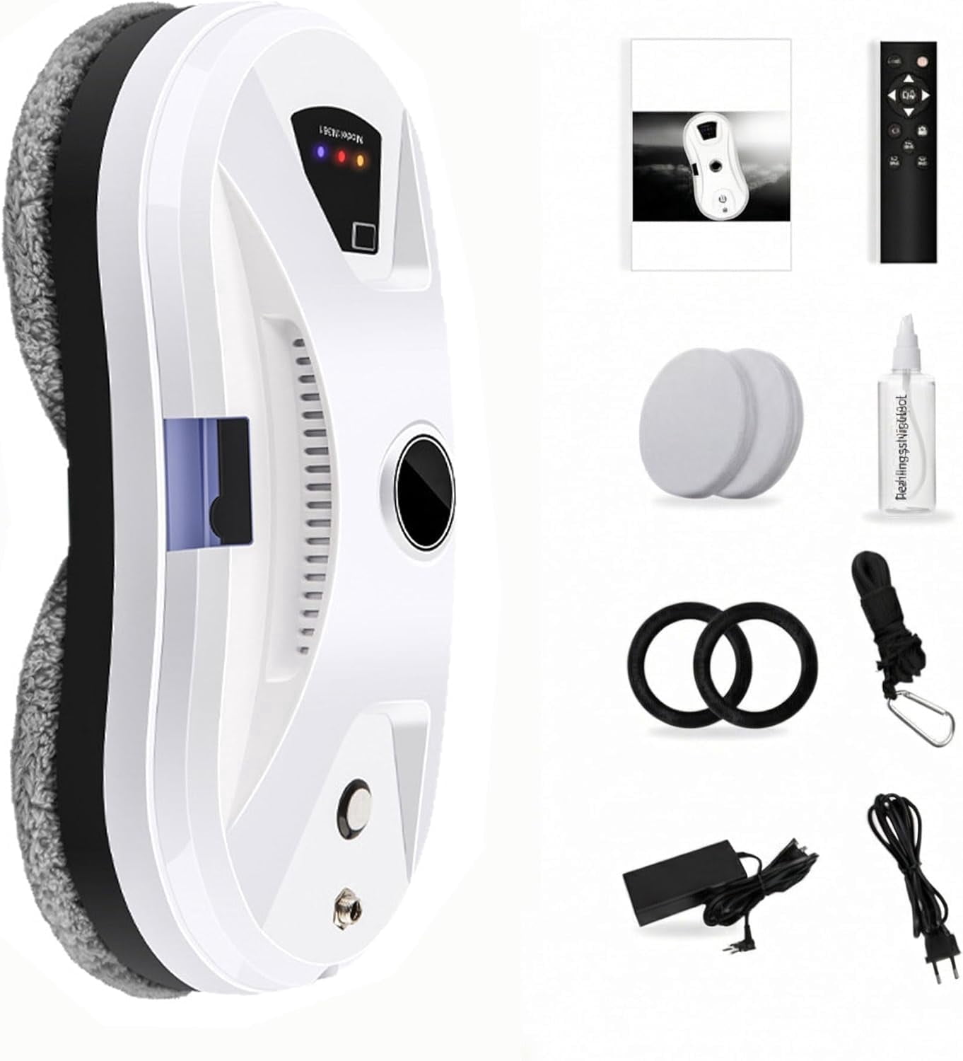 Window Cleaning Robot, Window Cleaning Robot with remote control, 3 cleaning modes, intelligent navigation and edge detection system