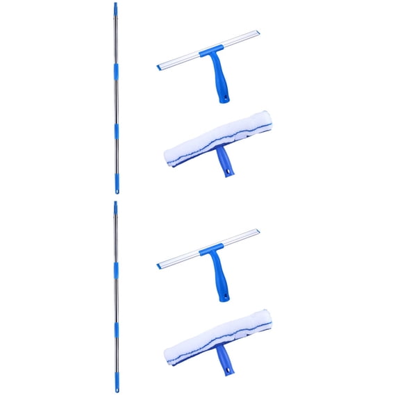 Window Cleaning Tool Glass Scraper Wiper for Cleaner Scrapemaster Razor Gardscraper Fiber 2 Sets