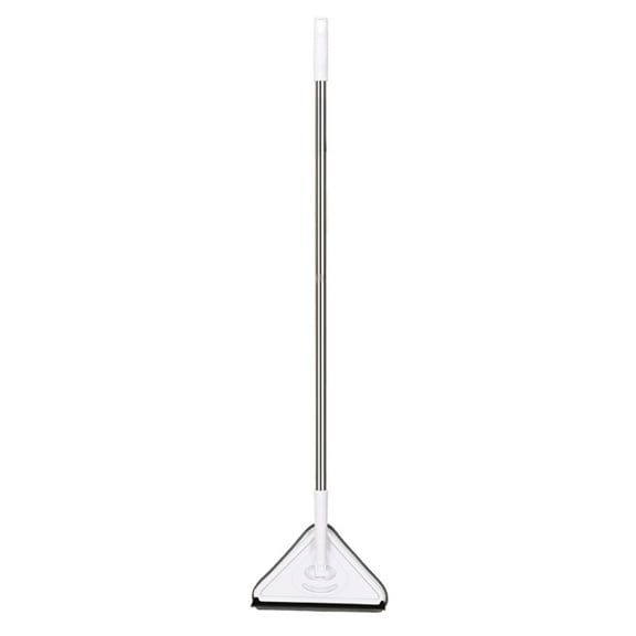 Window Cleaning Tool with Telescopic Pole, High Ceiling Glass Squeegee Washer Set, Rotating Head Indoor Outdoor Cleaner, Adjustable Extension Pole for Skylight Window Washer