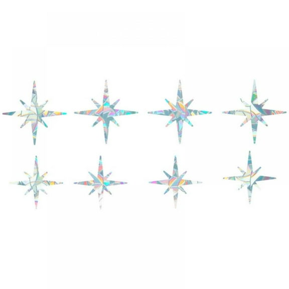 Window Clings Static Rainbow Glass Stickers Window Glass Decals Sun Catcher Decorations Non Adhesive Prismatic Vinyl for Prevent Stop Birds