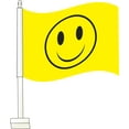 thumbnail image 1 of SSWBasics Window Clip On Flag - Smiley Face - 14 3/4"W x 11"H - Set of 2, 1 of 1