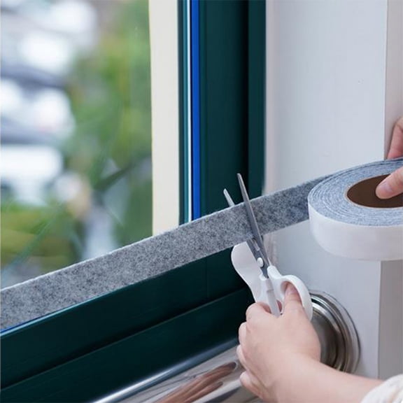 Window Condensation Absorbent Strip 13.12ft Adhesive Felt Window Sill Water Absorbing Tape Sponge for Sliding Casement Double Hung Windows - Moisture Absorption for Home Kitchen Bathroom