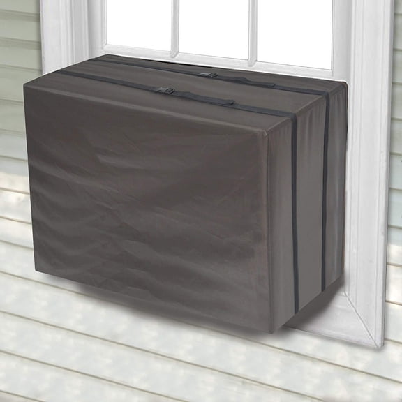 Window Conditioner Cover for Outdoor Unit Anti-Snow Draft Blocker, Air Conditioner Cover with Waterproof Fabric Secure Straps, AC Covers for Window Mounted Conditioners Winter Protection