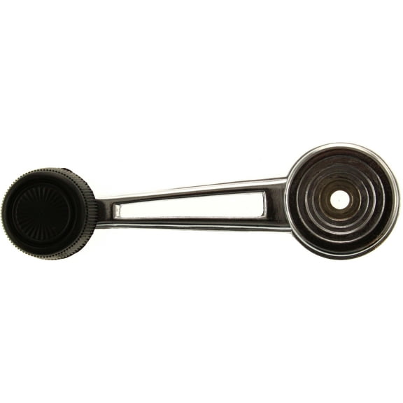 Window Crank Compatible with Ford F-Series 1973-1996/Bronco 1980-1986 Chrome with Black Knob Metal
