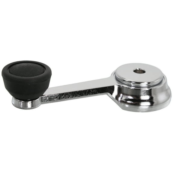 Window Crank Compatible with Jeep CJ Series 1968-1986 / Eagle 1980-1988 Chrome with Black Knob