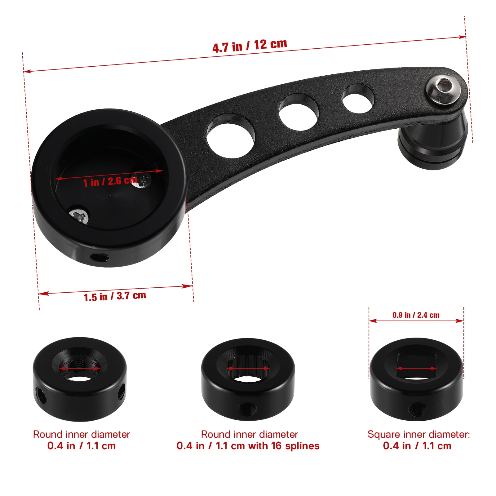 Window Crank Handle Car Winder Doors Rocker Universal Replacement Riser