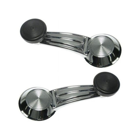 Window Crank Handle Set 2 Piece - Compatible with 1967 - 1972, 1975 - 1983 Buick Skylark 1968 1969 1970 1971 1976 1977 1978 1979 1980 1981 1982