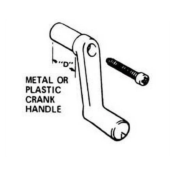 Window Crank Plastic 2-1 inch