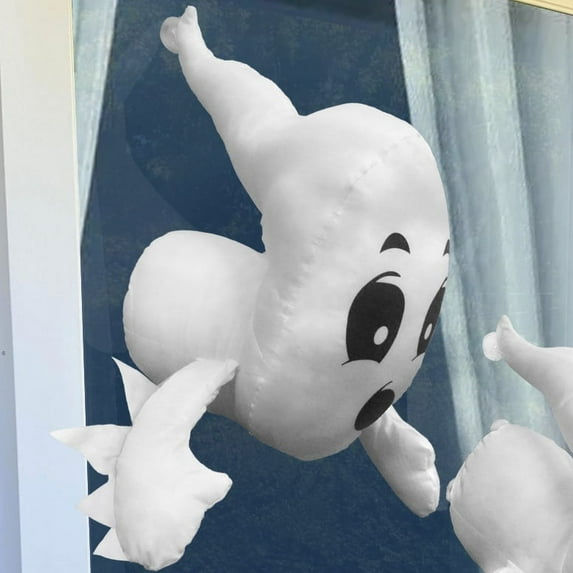 Window Crasher Ghosts Halloween Decorations Hanging Ghost Outdoor Indoor, Cute Stuffed Ghost Party Decor Window Broken Flying Ghost