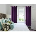 thumbnail image 1 of Window Curtain Blackout Room Darkening K68 purple color thermal drapes for bedroom living room closet door noise reducing 37" inch wide X 63" inch long 2 panels, 1 of 6