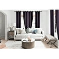 thumbnail image 1 of Window Curtain Drapes for Bedroom set of 2 Panels Lined Blackout Full Room Darkening Grommets Plum 108" Length Adam, 1 of 3