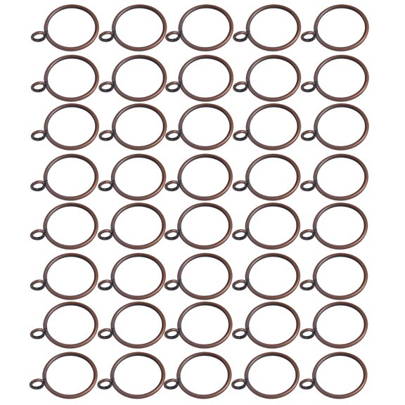 Window Curtain Eyelets Iron Hardware 40 Pack 1.38 Inch for Rod Mount Panel Replacement Household Use Decor