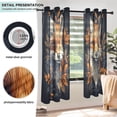 thumbnail image 1 of Window Curtain Panels Cotton Linen Decorative Curtains - SymmetricalColorfull Texture PatternWindow Shade Backdrops for Home Office Sunroom Country House, 1 of 5