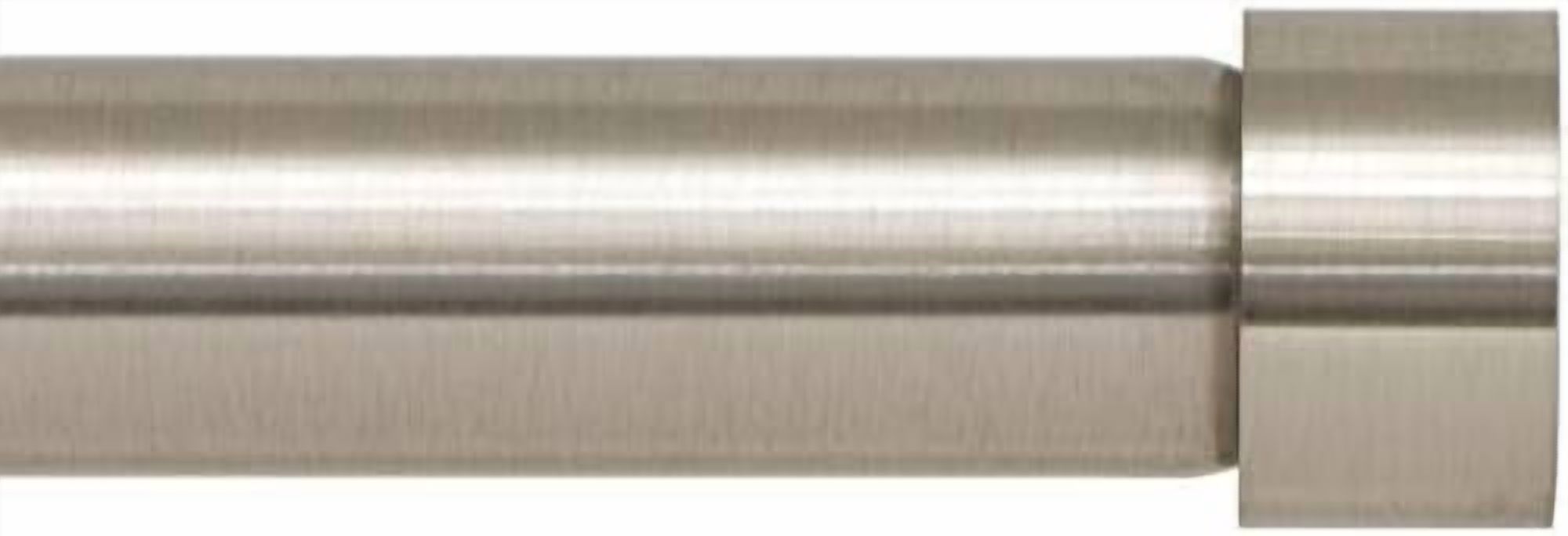 Window Curtain Rod End Cap - 1 inch Pole. 120 to 240 Inch. Brushed ...