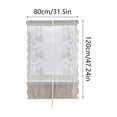 thumbnail image 1 of Window Curtain Window Curtain 31.5x47.2inch M Sheer Lace Curtain with out Liner Double Layer Floral Rod Pocket Panel for Privacy Bedroom Kitchen Sheer Lace Curtain, 1 of 5