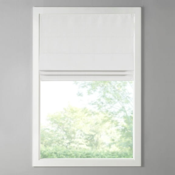 Window Curtains Basketweave Room Darkening Cordless Roman Shade,Blackout Curtains