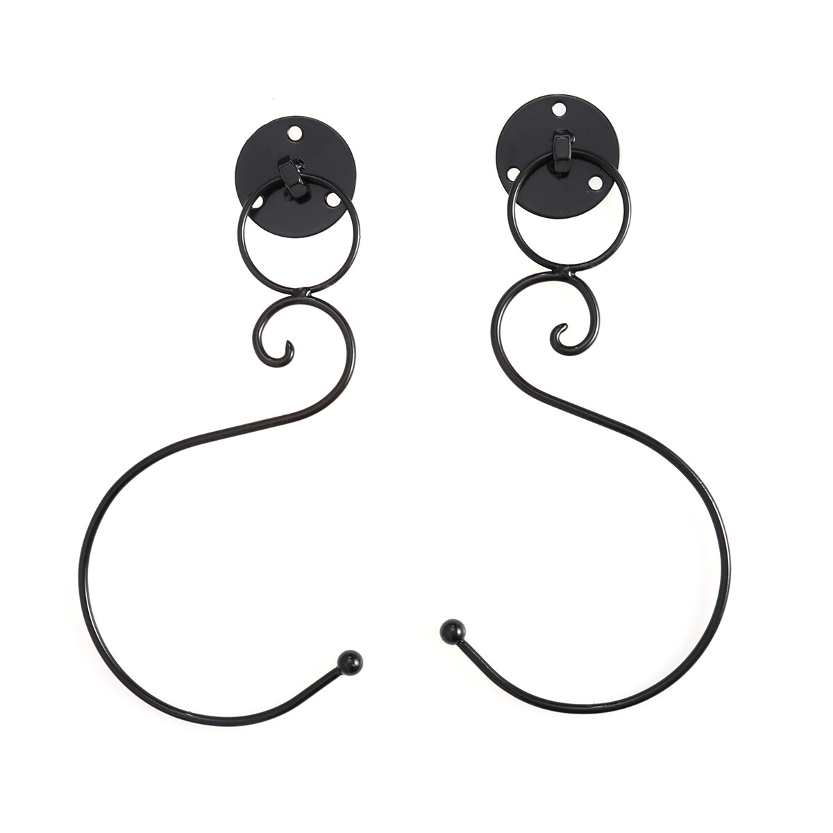 Window Curtains Black Out Curtains Clothes Hooks Drapery Tiebacks Nails