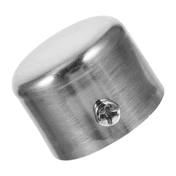 Window Curtains Curtain Rod Plug 3.30X3.30X2.30CM Silver