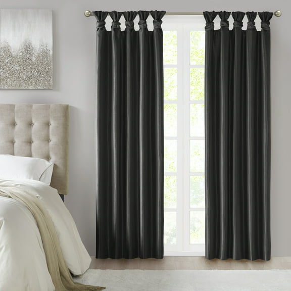 50"X95" Blackout Window Curtain Panel, 100% Light Blocking with Twist Tab Top