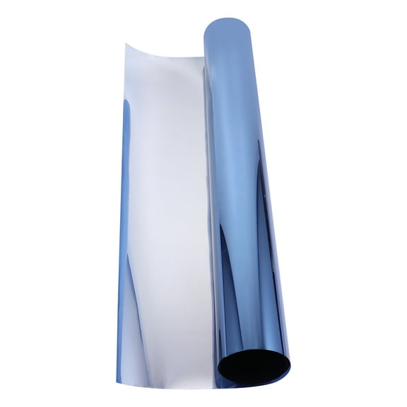 Window Decals Glass Insulation Film Single Way Window Film 100x50cm Silver