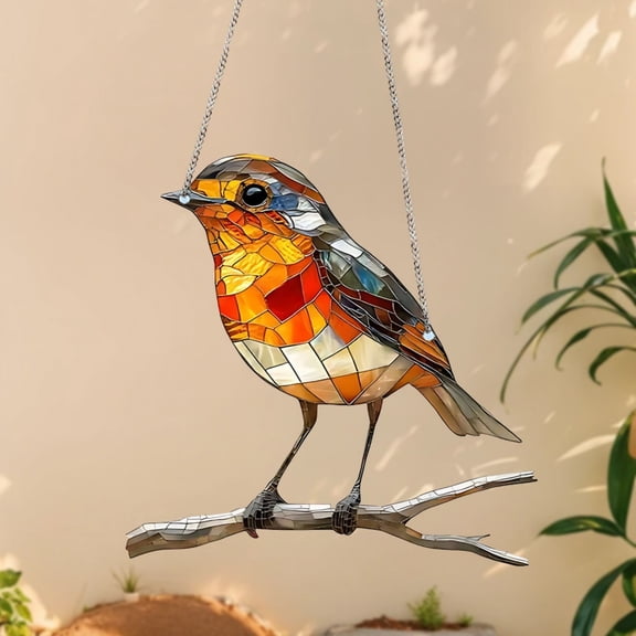 Window Decorations, Gaqring Catching Branches Catcher Pendants, 2D Acrylic Balcony Garden Hanging Ornament Weather Resistant Easy to Hang