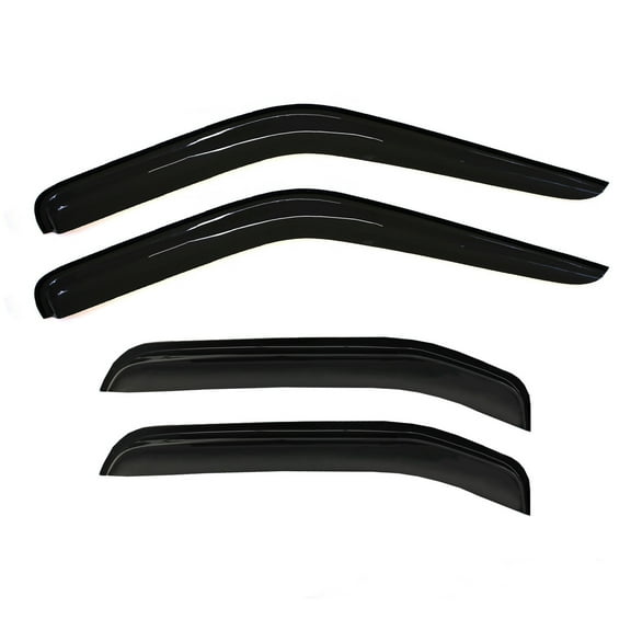 Window Deflector Guard Vent Shade Dark Smoke Set of 4-Window Visors Deflector Rain Guard Vent Shade