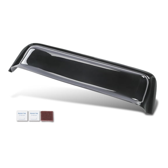 Window Deflector and Sun Visor, Smoky | Fit for All Flat Sided Recreational Vehicle(12-17 Inch Wide Window) Impact-Resistant