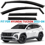 Window Deflectors Smoke Tinted In-channel Side Window Vent Visor Deflectors Rain Guards Compatible with Hyundai Tucson 2022-2026 - 4 pcs. GW1053