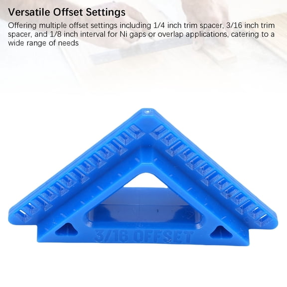 Window & Door Sills Accessory Kit 2PCS 8 Inch blue plastic Woodworking 1/4 3/16 Offset 1/8 Inch Interval Blue Accurate Design: Engineered with 0.01 inch accuracy, these trim