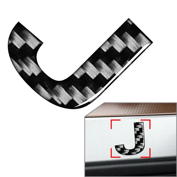 Window Door Wall Car Badge Emblem Alphabet Letter Decals Stickers J