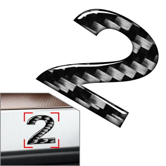 Window Door Wall Car Badge Emblem Numbersignsdecals Stickers 2