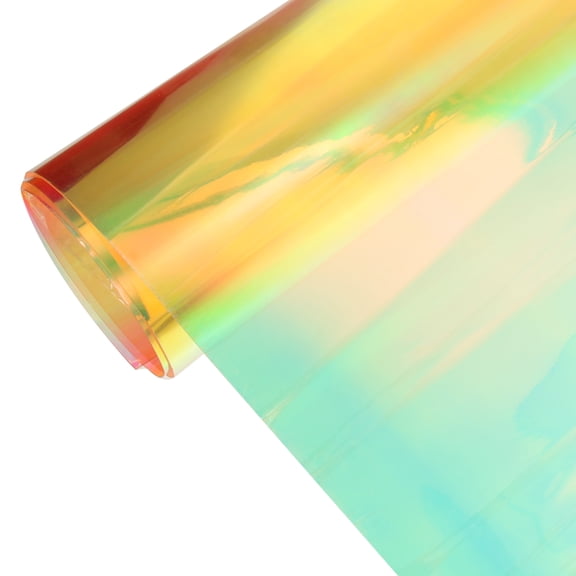 TABLZONE Golden Iridescent PVC Fabric for Sewing, Patchwork, Crafts, Projects, Home Decor, and Creative Applications