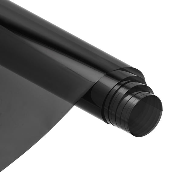 Window Film, Glass Sun Blocking, Heat Control Self Adhesive Black Window Tint, 9.8x1.97ft for Home Office