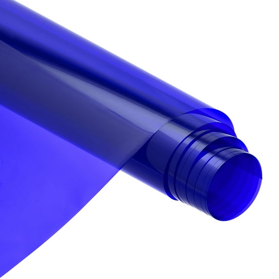 Window Film, Glass Sun Blocking, Heat Control Self Adhesive Blue Window Tint, 9.8x1.97ft for Home Office