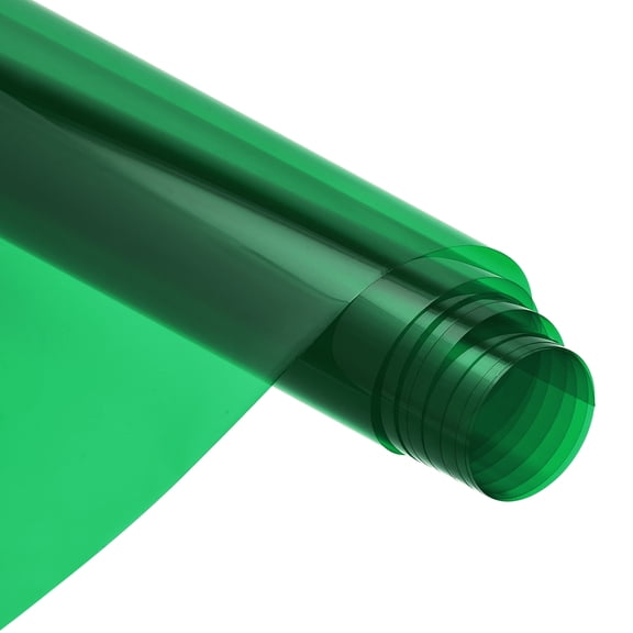 Window Film, Glass Sun Blocking, Heat Control Self Adhesive Green Window Tint, 6.6x1.64ft for Home Office