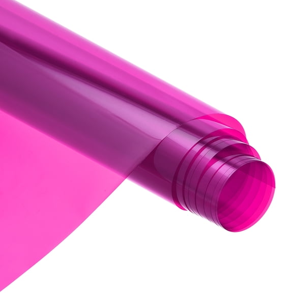Window Film, Glass Sun Blocking, Heat Control Self Adhesive Pink Window Tint, 6.6x1.64ft for Home Office