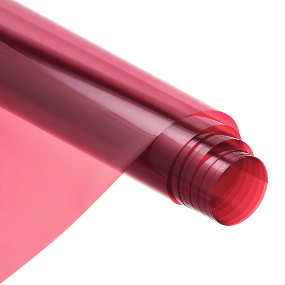 Window Film, Glass Sun Blocking, Heat Control Self Adhesive Pink Window Tint, 9.8x1.97ft for Home Office