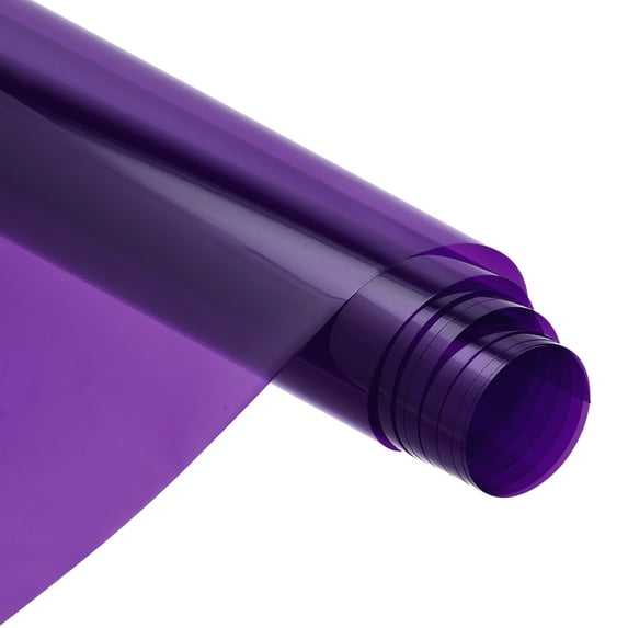 Window Film, Glass Sun Blocking, Heat Control Self Adhesive Purple Window Tint, 5.2x1.64ft for Home Office Bedroom