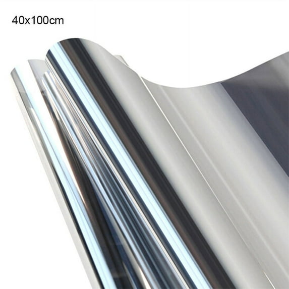 Window Film Mirror Effect Tint Glass Covering for Home Office, Daytime Privacy Protecting Reflective Heat Control Anti UV Door Sticker for House Window Glass Film Sticker
