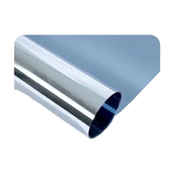 Window Film One Way Privacy Reflective Heat Control Sun Blocking Sliding Door Tinting Film for Home, Mirror Glass Cling, Thermal Insulation, 15.75 X 196.85 Inches, Removable, No Residue