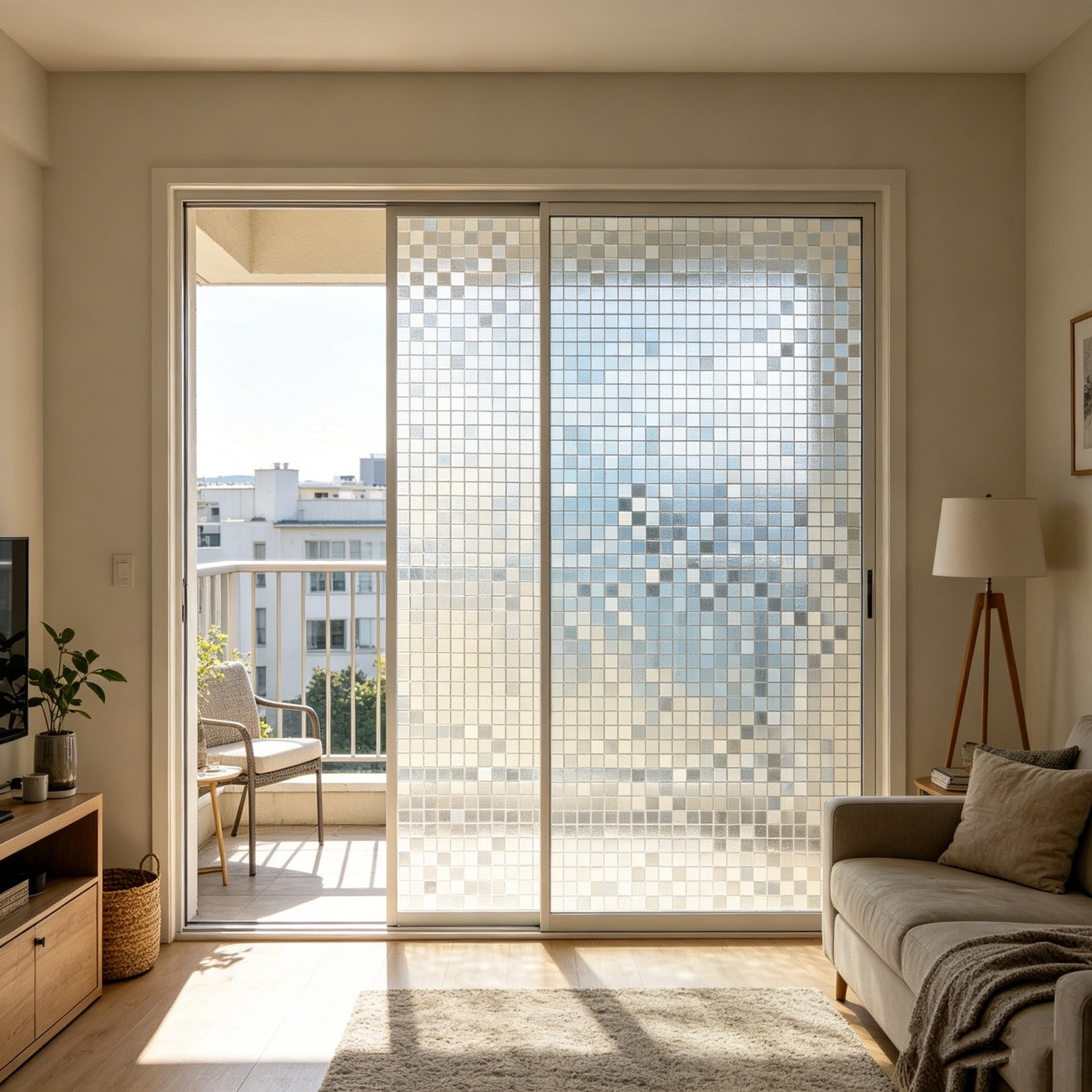 Window Film Sun Blocking Non Adhesive, Static Cling Glass Film for Home Office Bathroom Door, Heat Control Privacy Decorative Covering for Windows and Shower