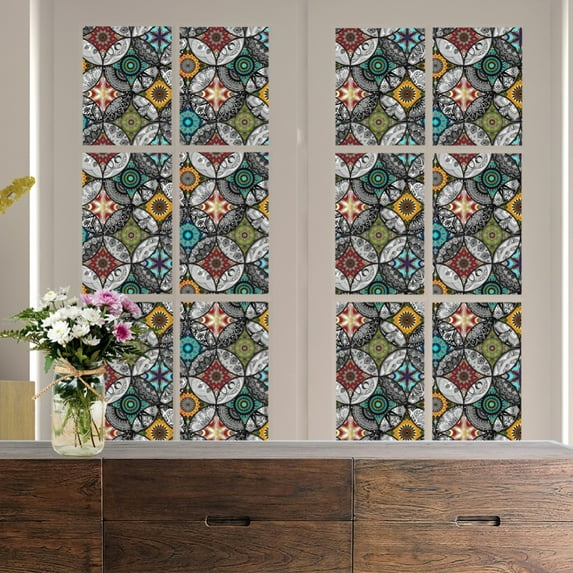 Window Films Privacy Films Decorative Sticker Window Decals Clings for Home Office Non-Adhesive,17.7x78.8inch