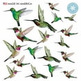 thumbnail image 1 of 18 x Hummingbird Window Clings for Glass Safety on Windows, Doors and Transparent Panels. Window Decals to Prevent Bird Strikes on Glass - Bird Alert. Made in America., 1 of 7