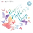 thumbnail image 1 of Window Flakes Happy Mother's Day Butterfly Banner Window Cling Decal. Glass Home Decor. Multicolor, Large Size. Made in America, 1 of 5