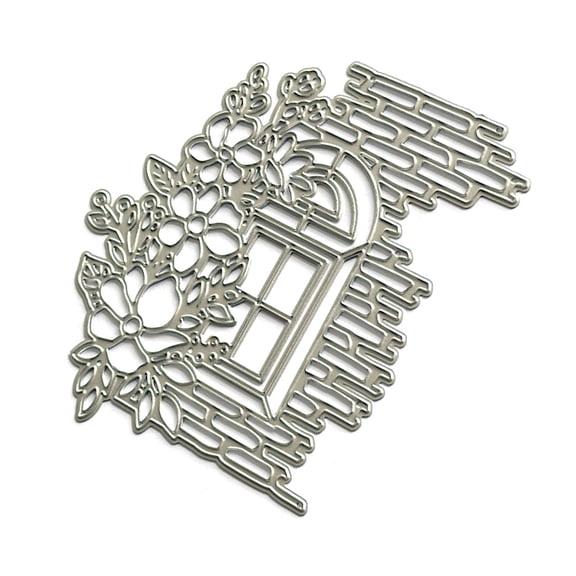 Window Flower Cutting Dies Carbon Steel Die Cut Embossing Templates Decorative Embossing Paper Die Cut for Card Making