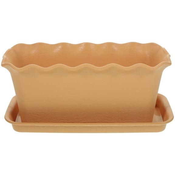Red Window Flowerpot for , 30x13CM Decorative Plant Container with Delicate Craftsmanship
