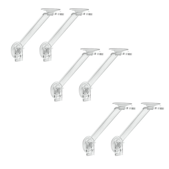 Window Garden Ledge Legs Suction Cup Window Shelf Support, Clear Acrylic, 2.0 lbs